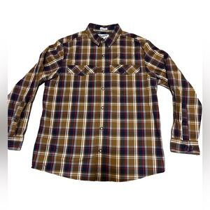 Duluth Trading Co Untucked Multicolor Plaid Shirt